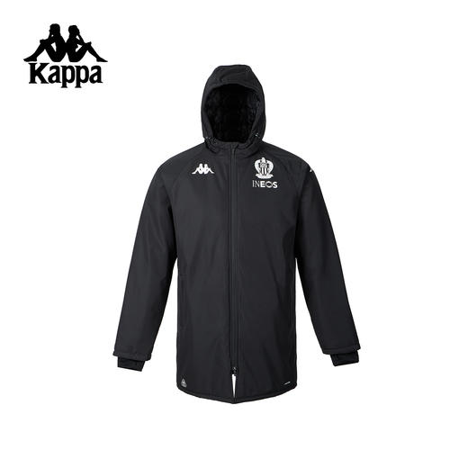 Kappa 2025新款尼斯训练长棉服休闲直筒保暖运动外套341Z4YW-005 商品图0
