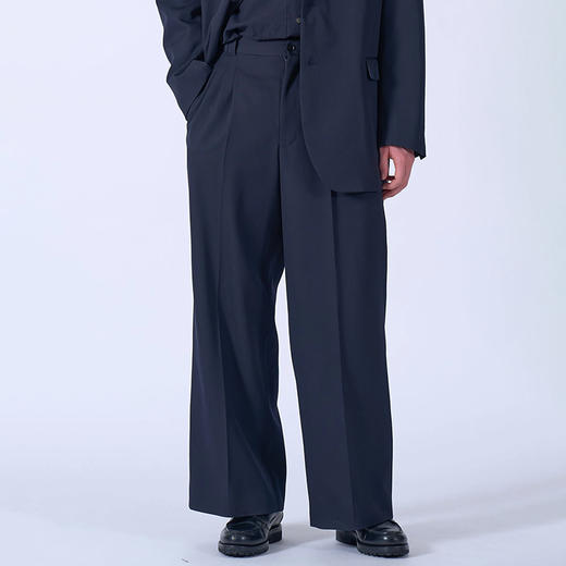 YOKE 3pleated Wide-leg Trousers 羊毛阔腿裤 商品图0