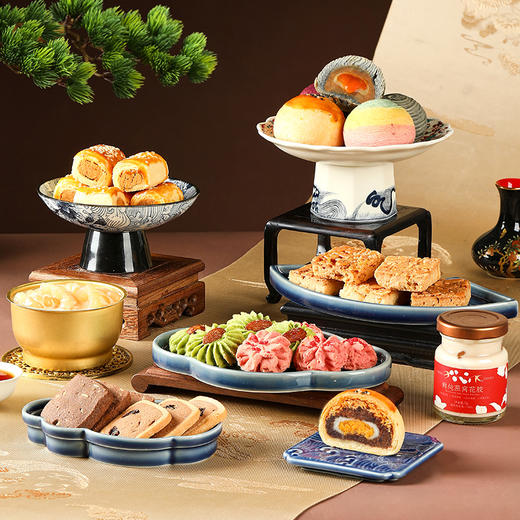 【景上三层年礼】皇家2025春节年货礼盒装中式糕点过年走亲戚送礼品新年高端点心团购1452g 商品图5