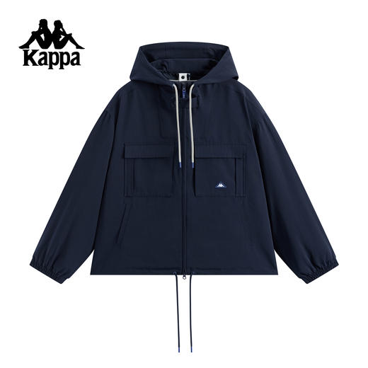 Kappa 运动连帽外套男2025年新款复古运动夹克上衣女潮KPCKAFJ32 商品图0