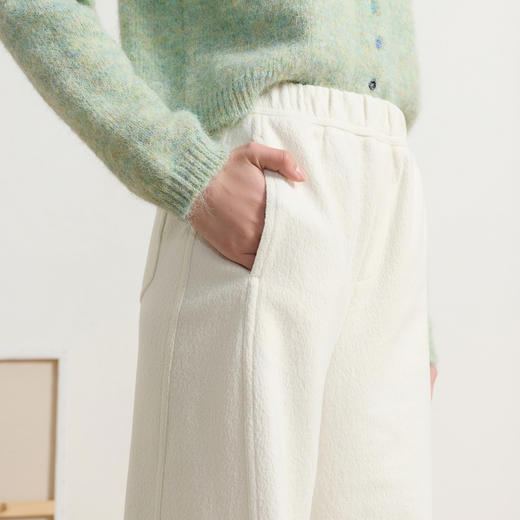 三彩2026春季新款休闲裤高腰宽松直筒裤垂感长裤显瘦M 商品图2