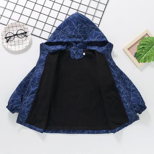 男童春秋外套2025新款儿童加绒秋冬加厚冲锋衣上衣中大童风衣夹克 商品图2