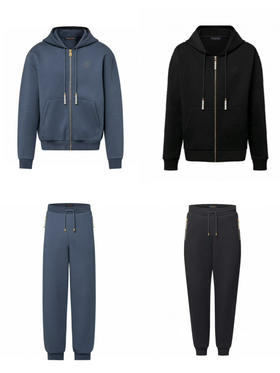 L-H 珍珠刺绣拉链外套/短裤