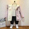 女童春装外套2025新款儿童女孩春秋双面穿加绒加厚连帽休闲冲锋衣 商品缩略图0