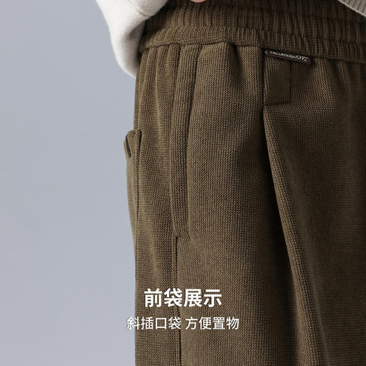 圣得西男士松紧抽绳宽松休闲裤2025秋季新款运动复古时尚易搭长裤 商品图7