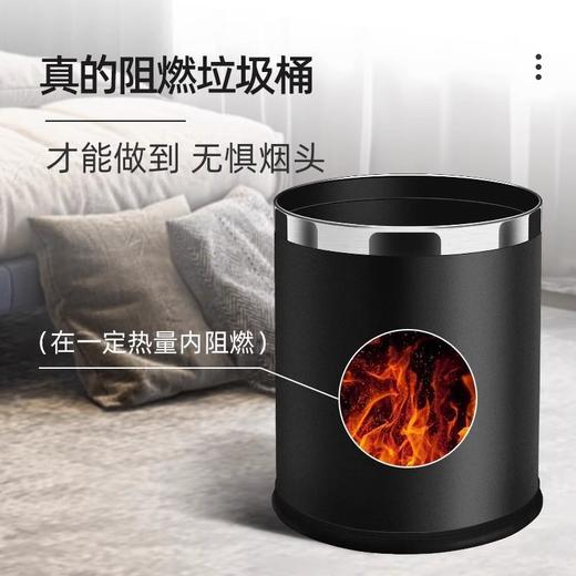 酒店垃圾桶客房家用卫生间KTV宾馆商用办公室厨房圆形收纳桶批发 商品图1