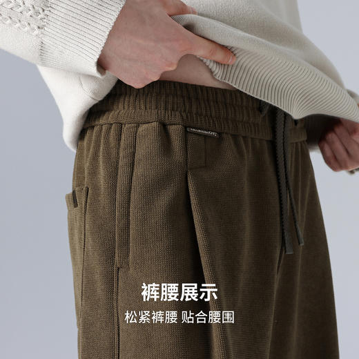 圣得西男士松紧抽绳宽松休闲裤2025秋季新款运动复古时尚易搭长裤 商品图6