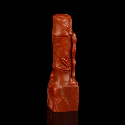 孤品017481老挝石竹节钮方章-2.6*2.6*10.0cm 商品图3