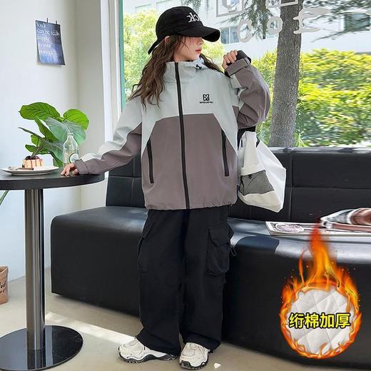女童外套春秋款2025新款洋气风衣中大童儿童春装上衣宝宝冲锋衣潮 商品图2