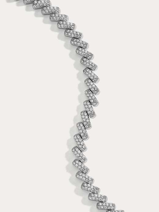 北京仓｜Lili Claspe-Lyra Pavé-银色 锆石 手链［美国设计师］ 商品图2