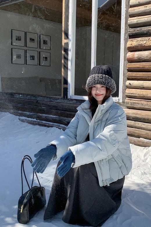 LNNNS 蓝色立领休闲加厚羽绒服 21603 商品图7