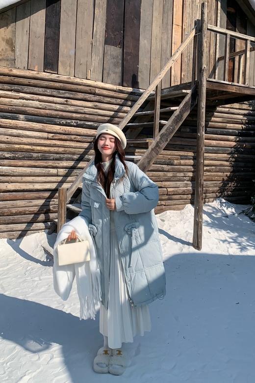 LNNNS 蓝色小清新羽绒服长款外套 21604 商品图4