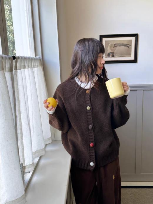 nothe Case布然/NC253221/「酒心冰糖」复古单排彩扣毛衣开衫 商品图4