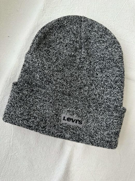 贝壳三 秋冬保暖护耳刺绣字母针织帽翻边情侣款毛线帽C120303 商品图2