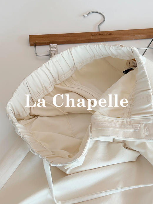 会员福利【梨形神裤】拉夏贝尔/La Chapelle版型超好~遮胯显瘦弯刀裤时尚百搭松紧腰工装风休闲长裤 商品图9