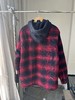 贝壳三 美式学院风加厚格子连帽棉衣男士复古宽松棉服C120308 商品缩略图3