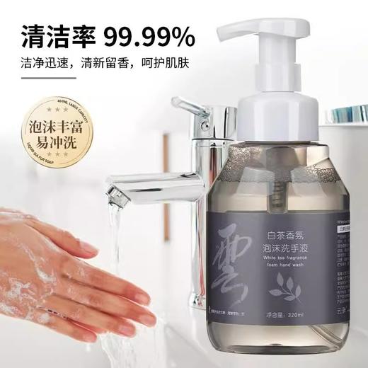白茶香大瓶装按压手部泡沫清洁酒店民宿洗浴家用厂家批发洗手液 商品图1
