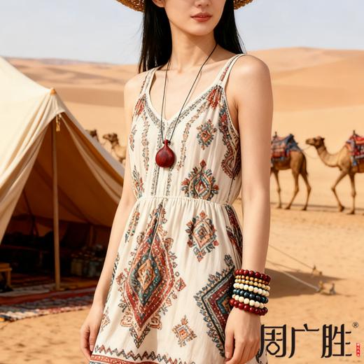 明星同款紫檀宝瓶吊坠护身符本命年轻奢节日礼物潮流毛衣链 商品图5