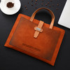 【复古❗️私人专属】商务皮质文件包 精英白领老师上班族 男女加厚防水皮质公文袋 商务办公合同票据收纳便携文件袋 商品缩略图5