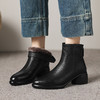 【预售5天】2025新款大码短靴粗跟加绒马丁靴高跟一体雪地棉靴ASZ-KL816M 商品缩略图2