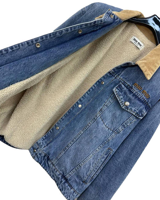 女款毛里牛仔外套la017 商品图2