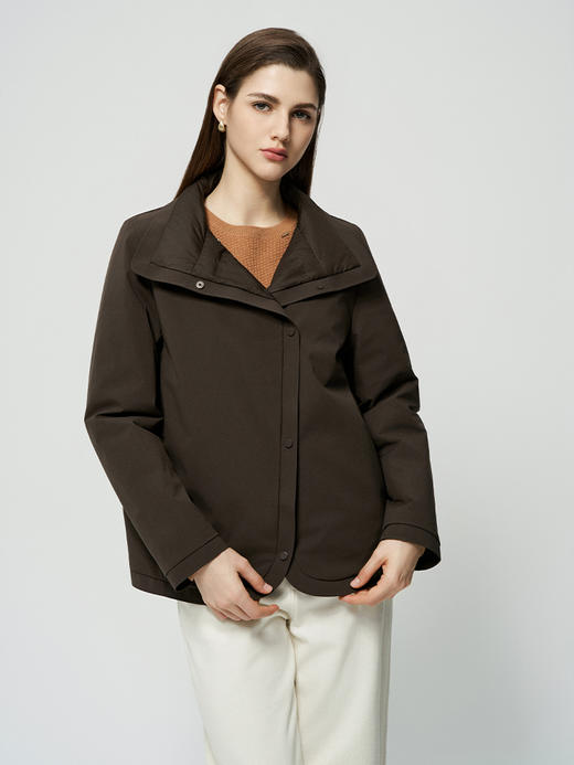 【立领斜门襟羽绒服】25年秋冬新品女士90白鹅绒舒适保暖外套 商品图1