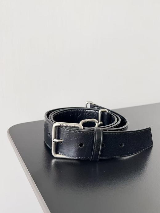 巴黎世家 bb soft 斜挎单肩包  小号黑色银扣（LZ） 商品图4