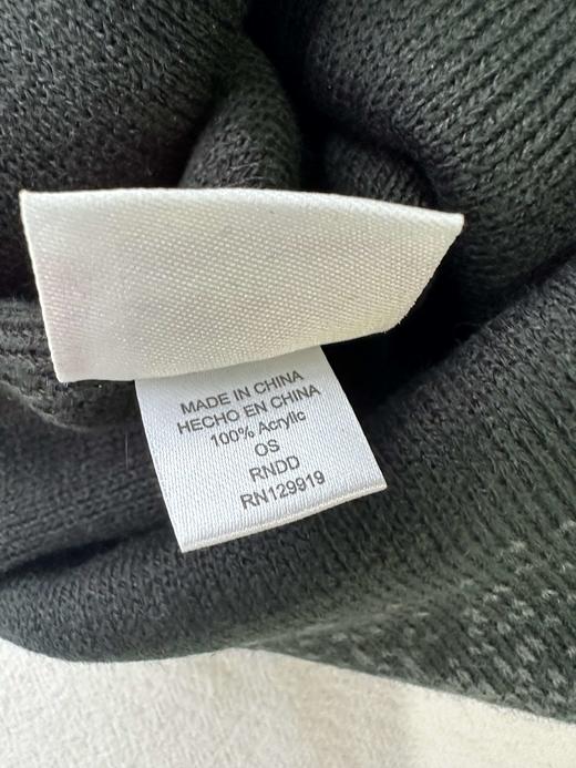 贝壳三 秋冬保暖护耳刺绣字母针织帽翻边情侣款毛线帽C120303 商品图9