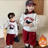 2026年马年新年男童女童加绒套装卫衣裤冬新款儿童韩版上衣宝宝冬季两件套80-150★ 商品缩略图0