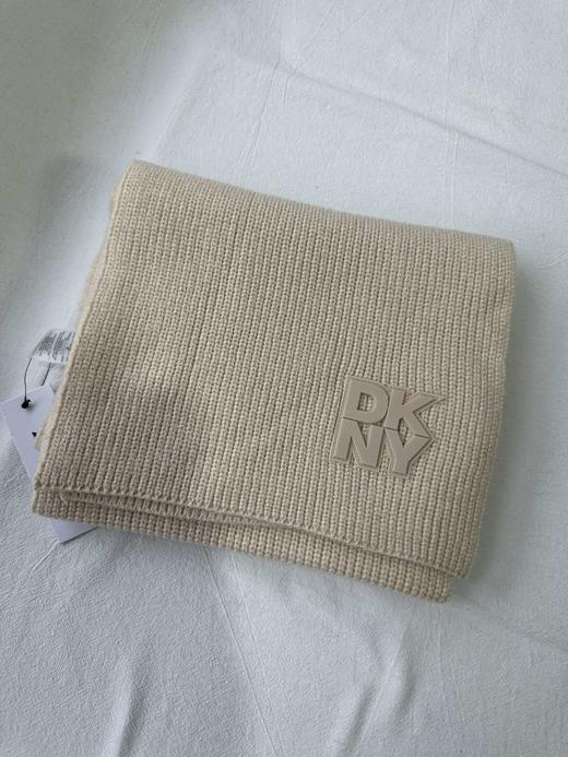 贝壳三 徽标字母纯色针织围巾简约百搭保暖防风围脖C120305 商品图6