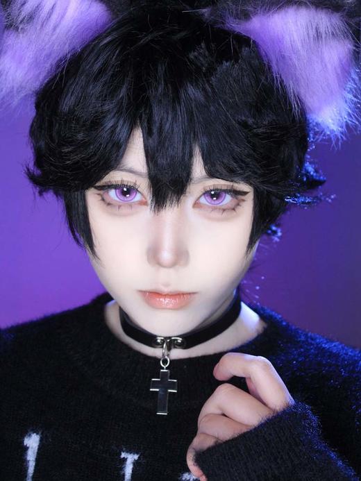 DoyaColor 日抛 试戴片  木槿紫 直径14.2mm着色13.4mm 商品图0