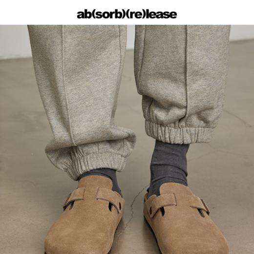 absorbrelease ab白噪灰色针织卫裤男宽松直筒束脚休闲裤男士裤子 商品图4