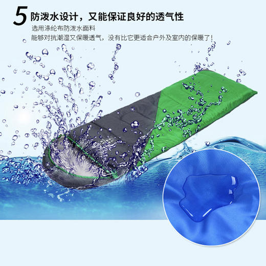 美穗吉家 可拼接睡袋 蓝灰色 商品图2