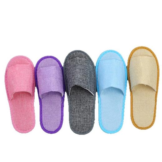 一次性亚麻拖鞋半包夏季居家待客酒店宾馆专用透气旅行亚麻防滑底 商品图4