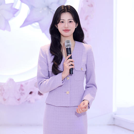 法小曼*子珍专款/紫色小香风套装2025新款女装秋季高端女神范贵妇名媛两件套裙 商品图2