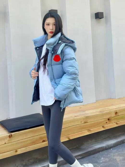 蒙口 袖子可拆卸 二合一 连帽羽绒服（MT） 商品图0