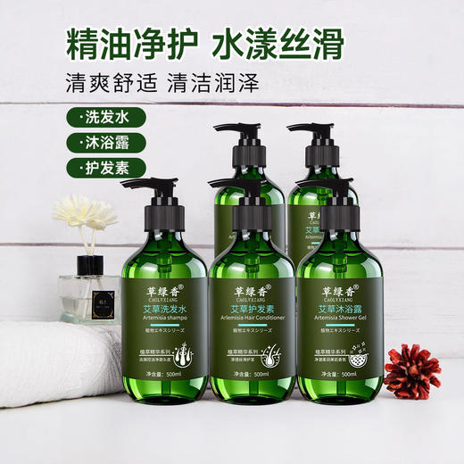 艾草去屑控油洗发水香氛沐浴露居家洗沐护酒店宾馆民宿专用批发 商品图2