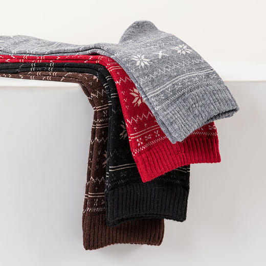 恒源祥 HYX1026 6双装羊毛袜（混合装）单位：盒 商品图2