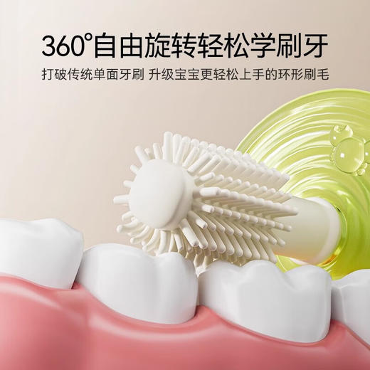 英氏 鳄鱼硅胶牙刷 Y33A 奶黄色 商品图4