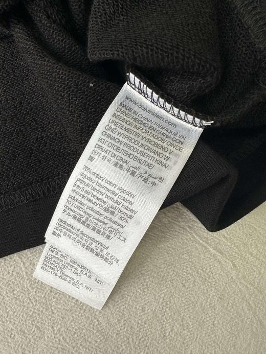 贝壳三 字母印花logo毛圈翻领卫衣辣妹短款宽松长袖上衣C120315 商品图10