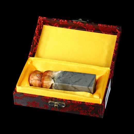 孤品017475昌化荷钮巧色姓名章藏书章方章-2.6*2.6*8.9cm 商品图5