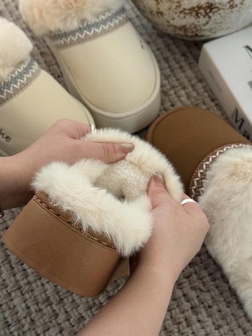 费尔岛风奢暖云朵绒包跟/半包棉鞋 商品图3