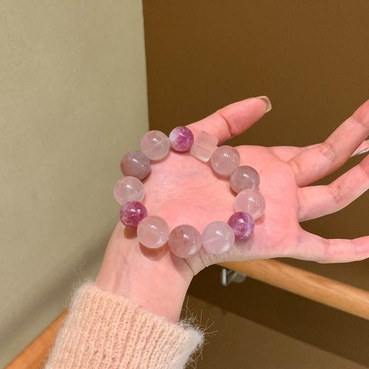 ARSIS｜晶石系列 紫云开运·紫水晶祖母晶串珠手链 商品图3