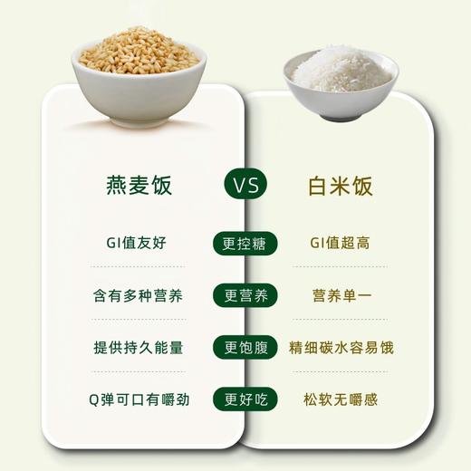即食萌芽燕麦饭 | 低GI标识 100%全谷物 配料只有水+裸燕麦 开袋即食 麦香浓郁 饱腹感强 营养素丰富 商品图3