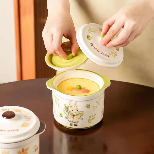 4楼Eubelle欧蓓 川岛屋炖盅陶瓷隔水炖带盖一人份 食品级蒸盅小汤盅 活动价：39元 商品图1