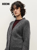 HIDEMI 进口绵羊毛加厚款缩绒v领纽扣式书生开衫毛衣外套 商品缩略图2