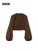 HIDEMI 进口美利奴羊毛系列粗针厚款设计感灯笼两件套 坎肩/马夹 商品缩略图7