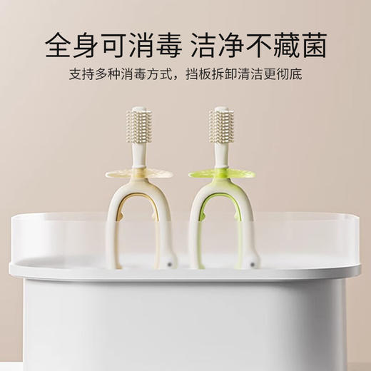 英氏 鳄鱼硅胶牙刷 Y33A 奶黄色 商品图7