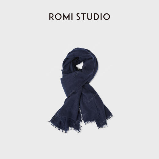 ROMISTUDIO尼泊尔手工100%羊绒舒适软糯披肩围巾 RWCWP37143 商品图1
