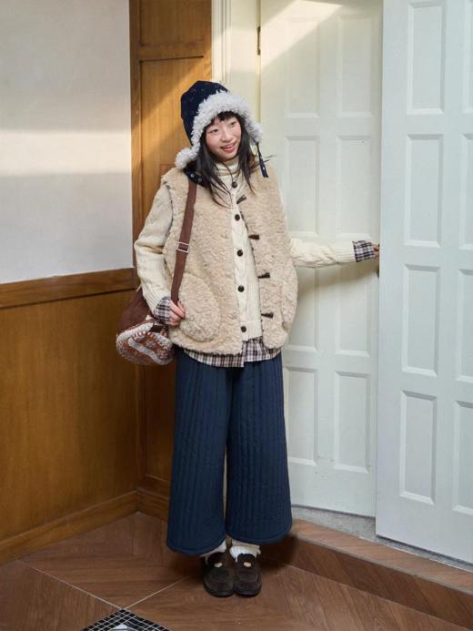 nothe Case布然/NC254206/「洋梨摩卡」双面穿毛马甲 商品图2